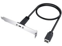 Graugear skjøtekabel med PCI-brakett, Type-E til Type-C detaljhandel