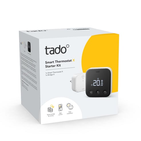 Tado Smart Thermostat X Kabelt Startpakke Tado Smart Thermostat X Kabelt Startpakke