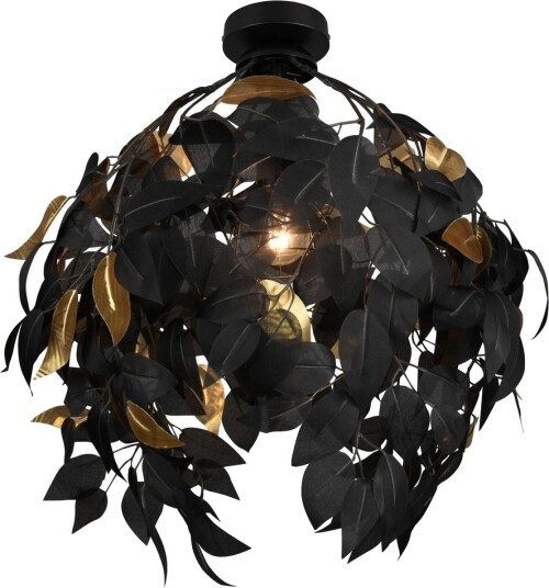 Leavy Taklampe 38 cm E27 Mattsvart - Leavy Taklampe 38 cm E27 Mattsvart -