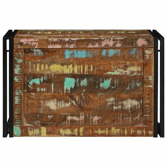Lagringsboks Multicolor 80 x 50 x 50 cm Solide Gjenvunnet Tre