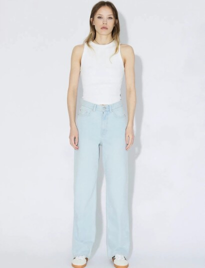 Dr Denim Echo High Straight Blue 27 x 32