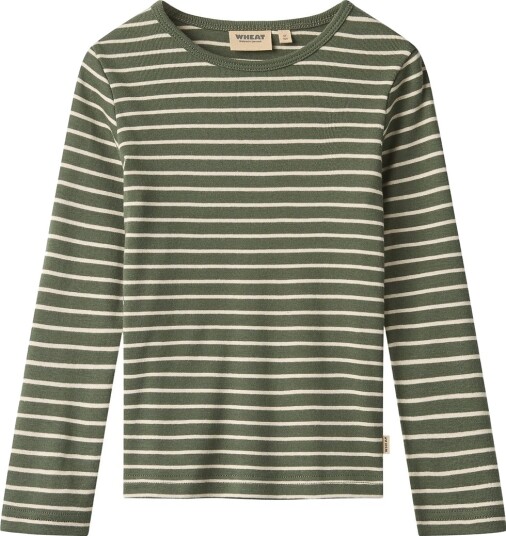 Wheat T Shirt L/S Stig Khaki green 140
