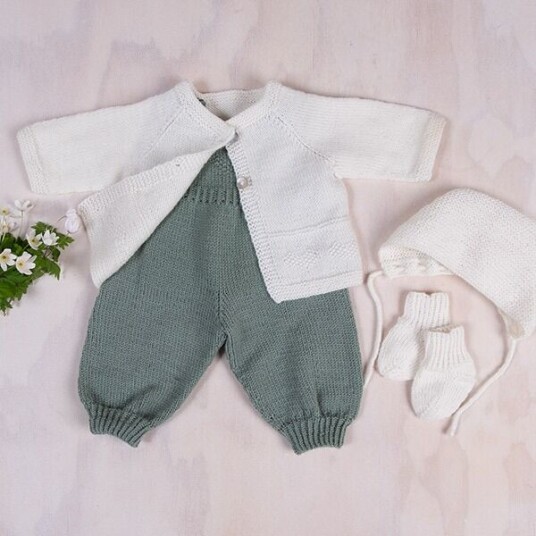 Bluum Strik Strikkesett Babysett Hjerte - garnpakke i Bluum Pure Eco Baby Wool