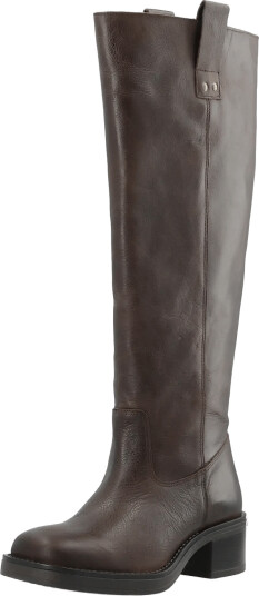 Bianco Biamary Knee High Pull On Boot Pull Up Leather   Brown   36