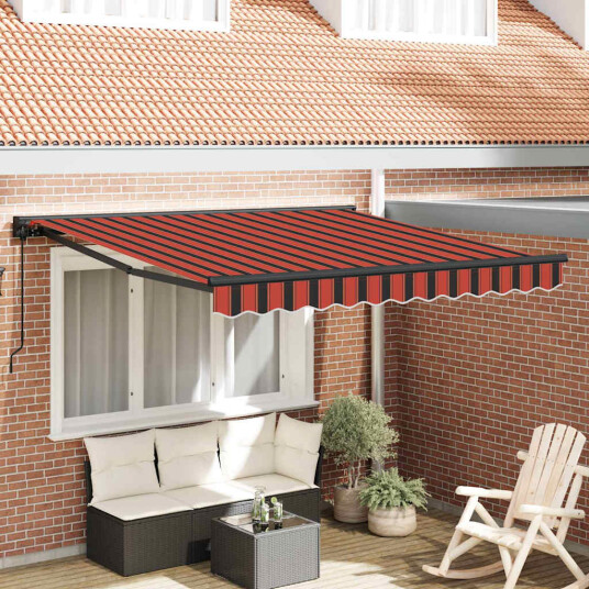  Innvendbar Markise Oransje og Brunt 300x250 cm