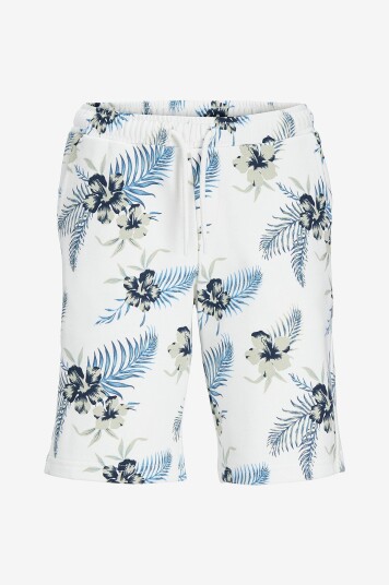 Jack & Jones Junior Sweatshorts jpstChill Aop Sweat Shorts Hvit