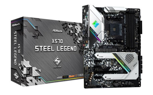 ASRock X570 STEEL LEGEND - AMD X570 - AMD AM4 socket - DDR4 RAM - ATX