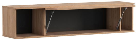 Vegghylle Quertas 135x30x30 cm   Natur/Svart