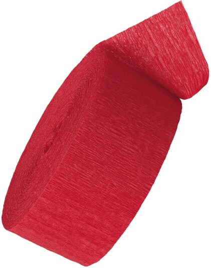25 meter Rødt Pyntebånd Streamer