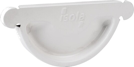 Isola Endestykke stål 125mm hvit Isola Endestykke stål 125mm hvit