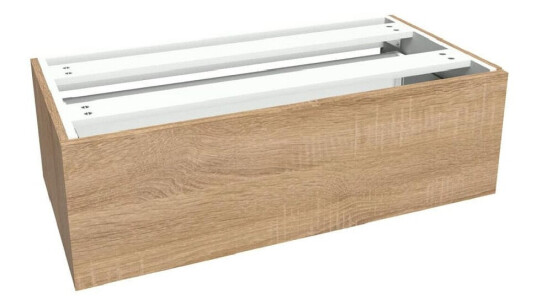 Vikingbad Sideskap Slett MIE Demi - Mål: B(60-90)Xh46xd29 cm Lys eik / 90cm