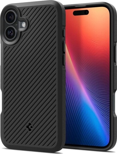 Spigen Core Armor Deksel for iPhone 16 Plus Matt Svart