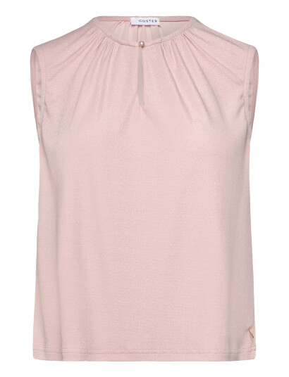 Coster Copenhagen Sleveless Lurex Top   Pink   38
