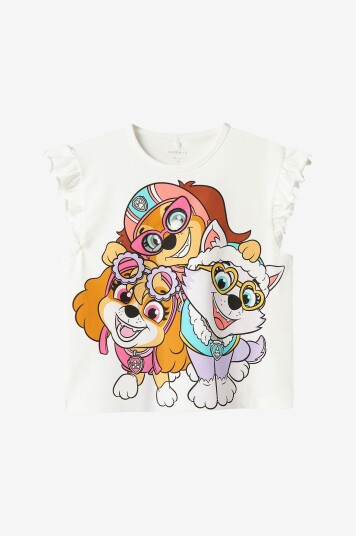 Name It Topp nmfMara Paw Capsl Nreg Top Box Hvit