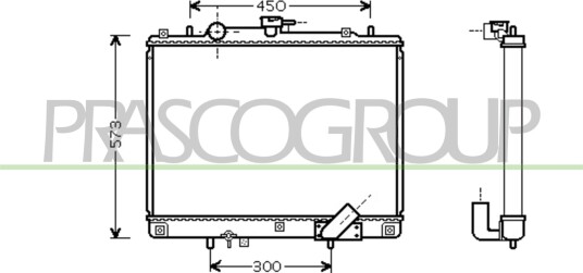 PRASCO MB817R001 Radiator motorkjøling PRASCO MB817R001 Radiator motorkjøling