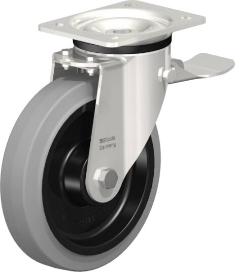 Blickle 853669 Lkx-Poev 200Xka-St-Sg Styrehjul Med Brems 200 Mm 500 Kg (1 Stk)