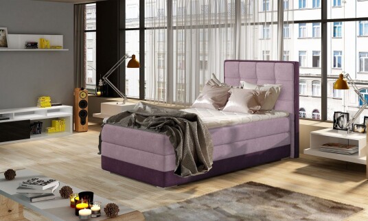 Damion Oppbevaringsseng 90x200 cm Venstre Lilla