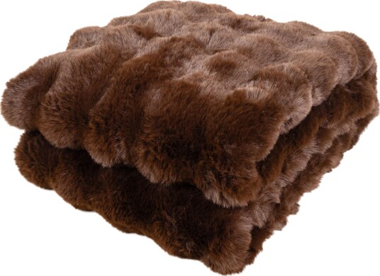 KMCarpets Bubble Pledd 150x220 Brun