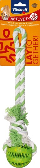 Vitakraft Denta Fun Ball On Rope 24Cm Dog (10682)