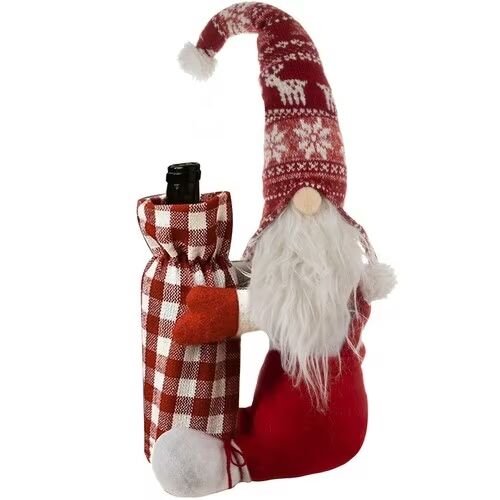 Ruhhy Flaskpåse Tomte Jul