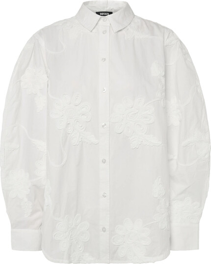 ROTATE Flower Oversized Shirt White 38