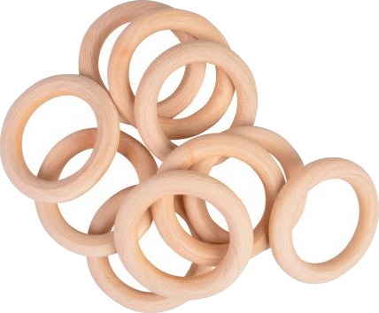 Infinity Hearts Infinity Hearts Treringer Gardinringer Tre Runde 50Mm 10 Stk