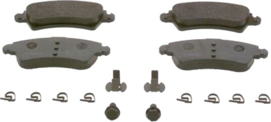 Bremseklosser sett BOSCH 0 986 424 801 Bremseklosser sett BOSCH 0 986 424 801