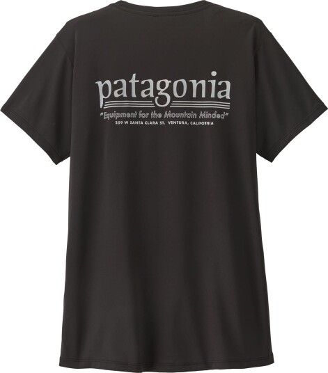Patagonia Women"s Capilene Cool Daily Shirt   Hut Tripper Black M