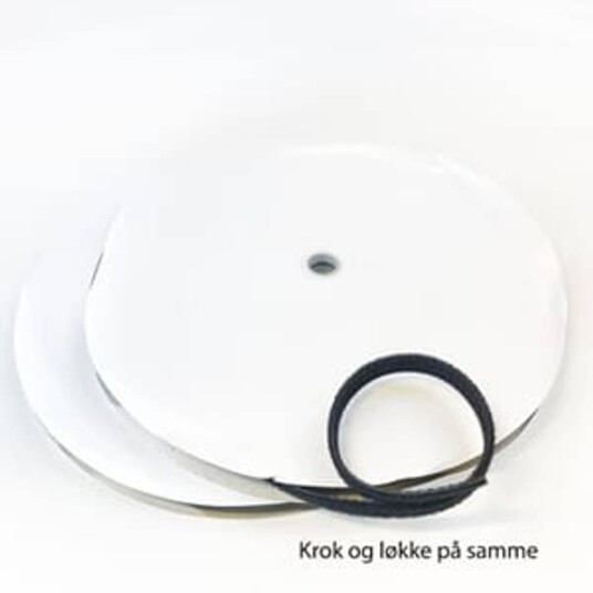 BORRELÅS 20 MM TOSIDIG SVART