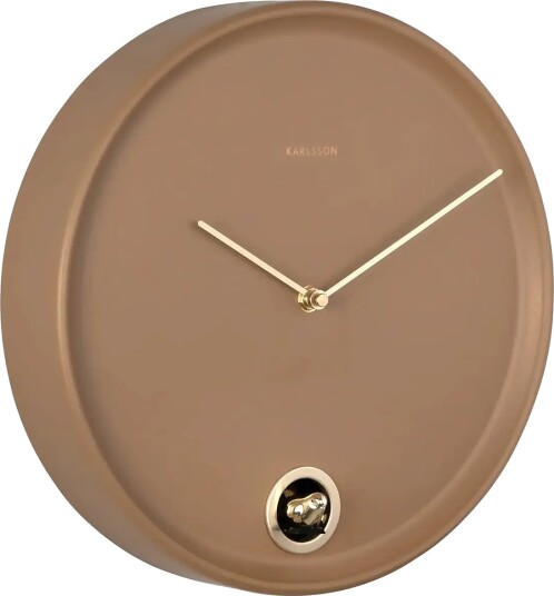 KARLSSON Wall Clock Esencia Cuckoo Mocha Brown Brown Ø 30 CM KARLSSON Wall Clock Esencia Cuckoo Mocha Brown Brown Ø 30 CM