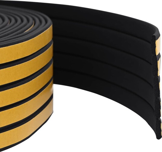 vidaXL Selvklebende vindusforsegling Svart 9 x 3 mm 50 m EPDM Skum