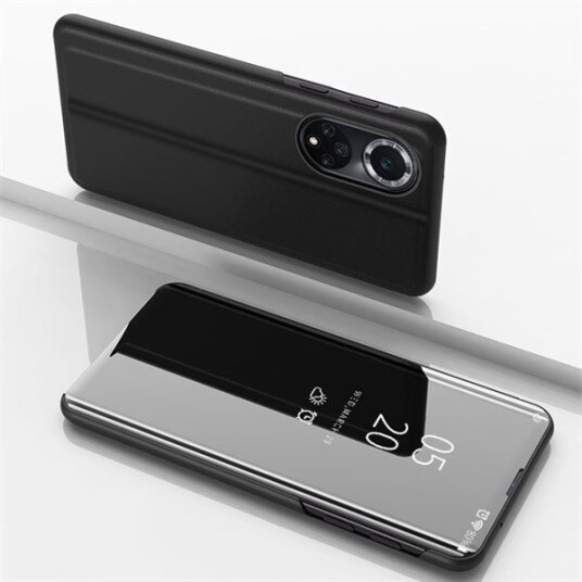 Hurtel Clear View Deksel Etui Huawei Nova 9 Pokrowiec Fra Klapką Sort