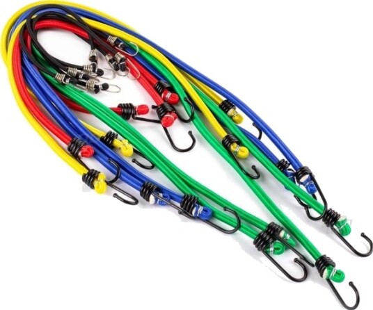 Amio Elastiske Gummistropper For Sikring Av Bagasje Sett 12 Stk Amio 02836