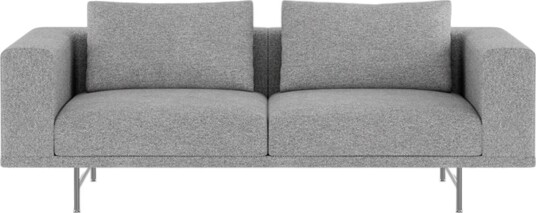 Vipp Loft 2 personers Sofa Brook Gråmelert/rustfritt Stål