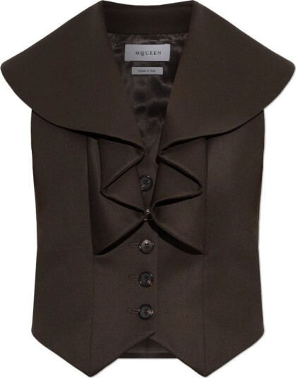 Alexander McQueen Dame Dress Brun S,