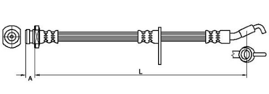 Bremseslange METZGER 4110490