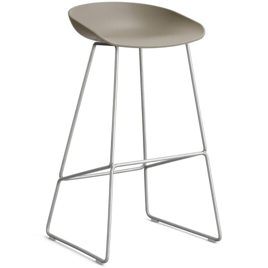 Hay AAS 38 2.0 Barstol 75 cm Rustfritt Stål / Khaki