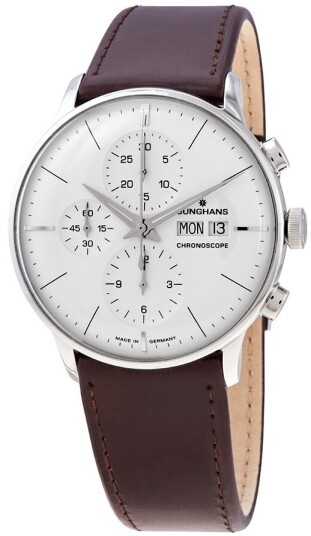 Junghans Herreklokke 27/4120.02 Meister Hvit/Lær Ø40.7 mm