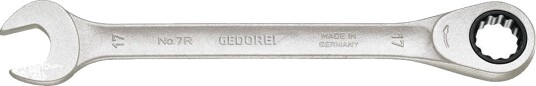 GEDORE 7 R 9 Kombinasjonsnøkkel med skralle