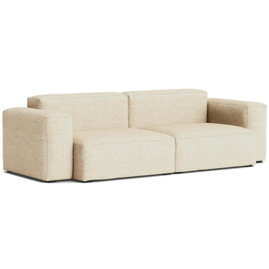 Hay Mags Soft Low 2,5 seterbenk Comb. 1 Bolgheri LG60 / Hvit Søm