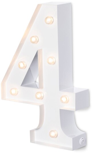 Alice & Fox Sifferlampe 4 Hvit Alice & Fox Sifferlampe 4 Hvit