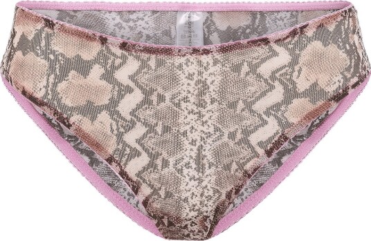 Understatement Underwear Mesh Midi Brief   Multi/patterned   L