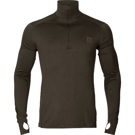harkila Base All Season half zip un Shadow Brown S