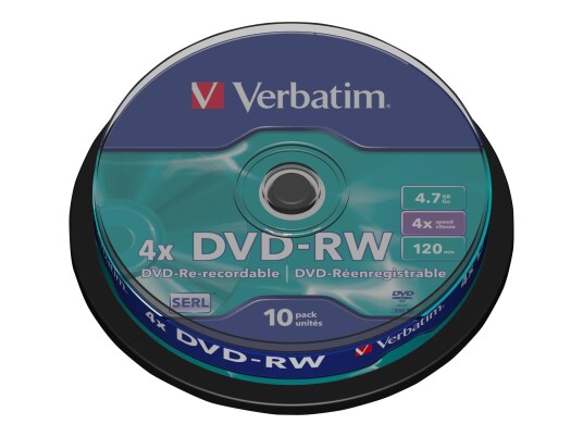 Verbatim DataLifePlus - DVD-RW x 10 - 4.7 GB - lagringsmedier