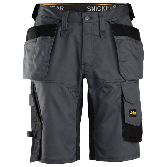 Snickers Workwear 6151 AllroundWork Shorts stålgrå / svart Stålgrå/Svart, Klær