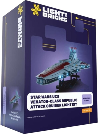Light My Bricks UCS Venator Class Republic attack cruiser lyssett
