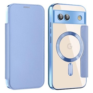 Google Pixel 8a Flip-deksel med kortspor MagSafe-kompatibel Blå