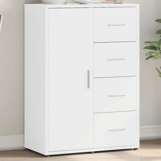 Skjenk hvit 60x31x84 cm konstruert tre Skjenk hvit 60x31x84 cm konstruert tre
