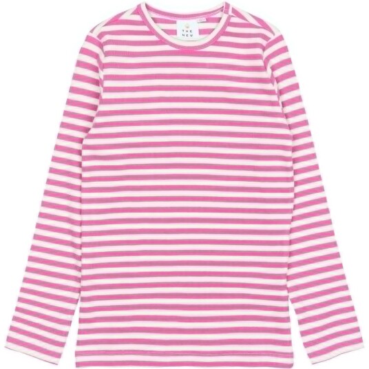The New Ibis Rose Striped TNMoore L_S Rib Tee 11-12 år