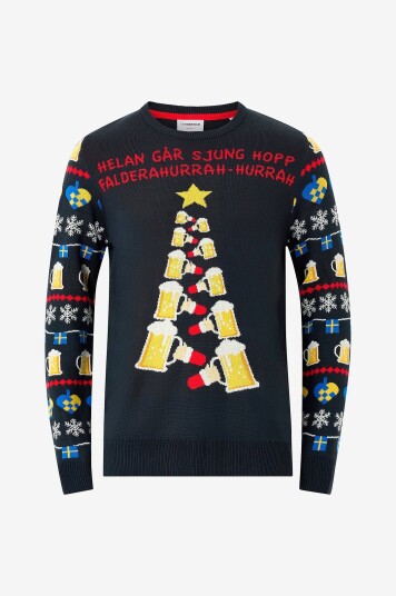 Lindbergh Pullover Xmas Cheers O neck Sweater Gul